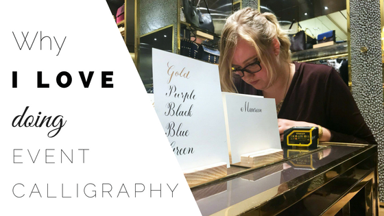 Why I Love Doing On-Site Calligraphy CalliRosa Calligrapher San Antonio Texas