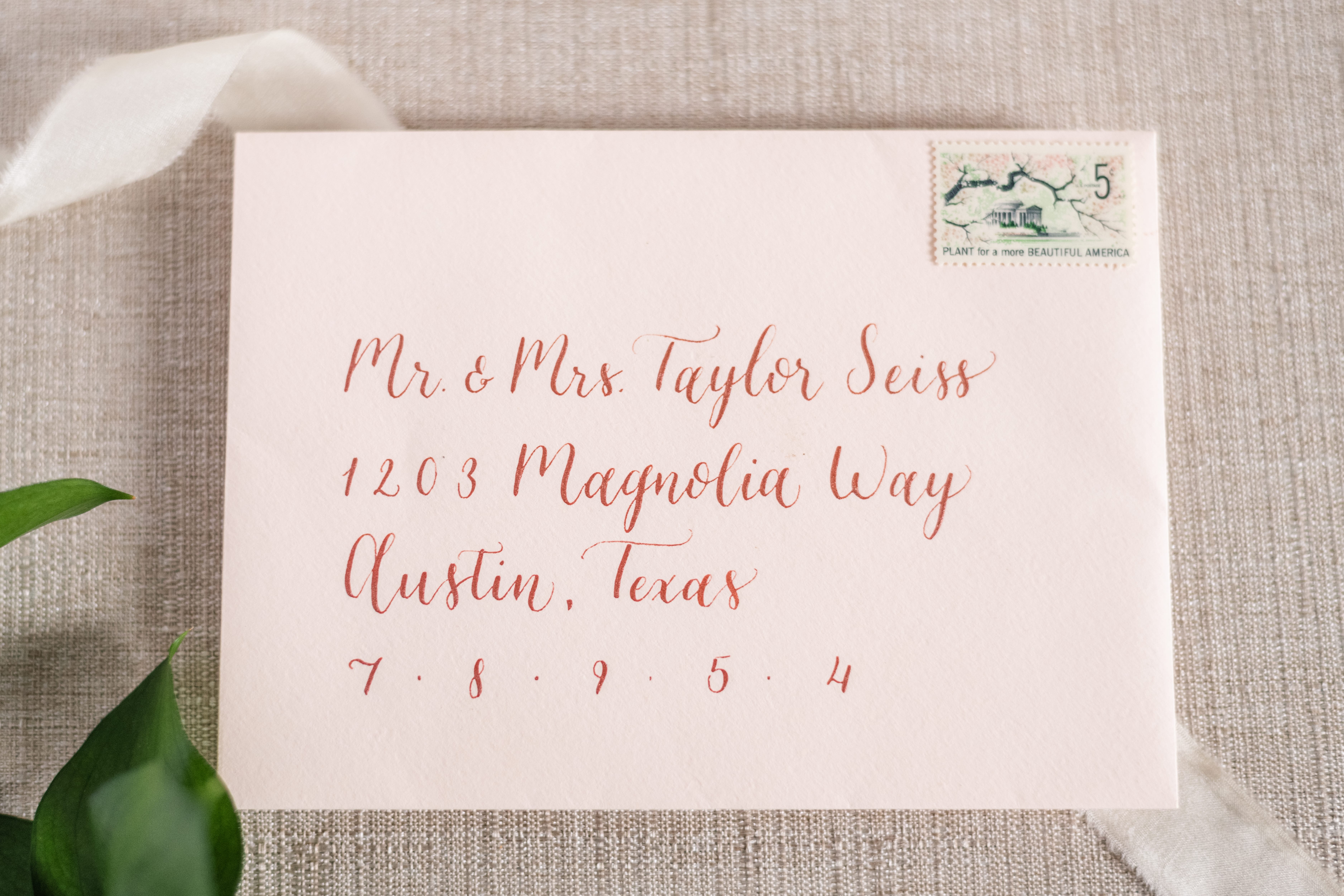 envelope address template apartment