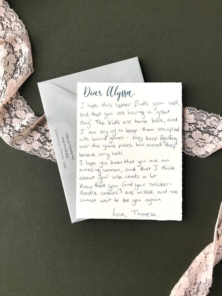 A Letter from Alyssa!