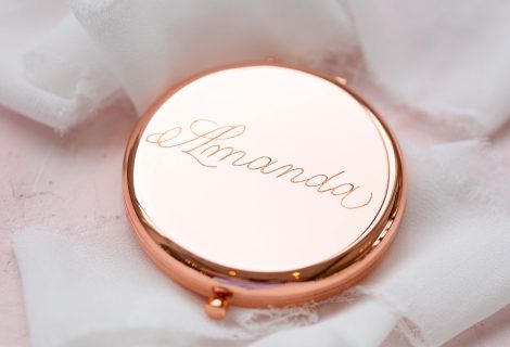 Engraved Compact by CalliRosa on Etsy Hand Calligraphy